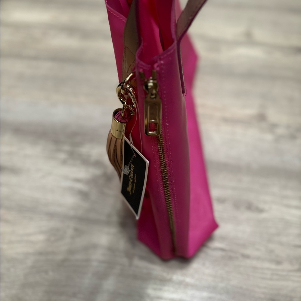 Juicy Couture Hot Pink and Beige Tote Bag - Picture 5 of 9